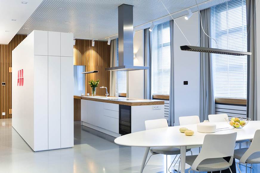 inteligent dom pokazowy apartament ABB luksusowy apartament nowoczesne wnętrza autorska pracownia projektowania wnętrz i mebli Architekt Jacek Tryc 