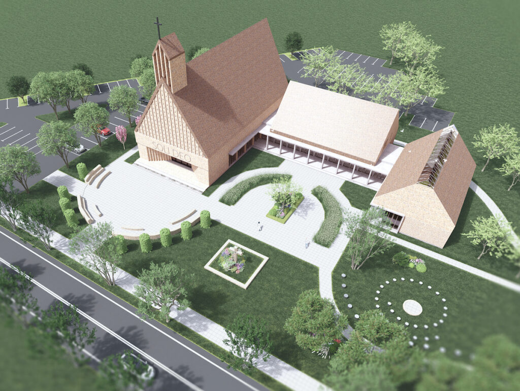 kościół nowoczesny projekt paulini Skórzewo